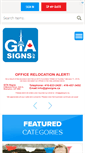 Mobile Screenshot of gtasigns.ca